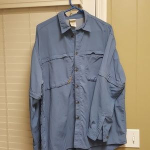 REI Mens long sleeve convertible shirt